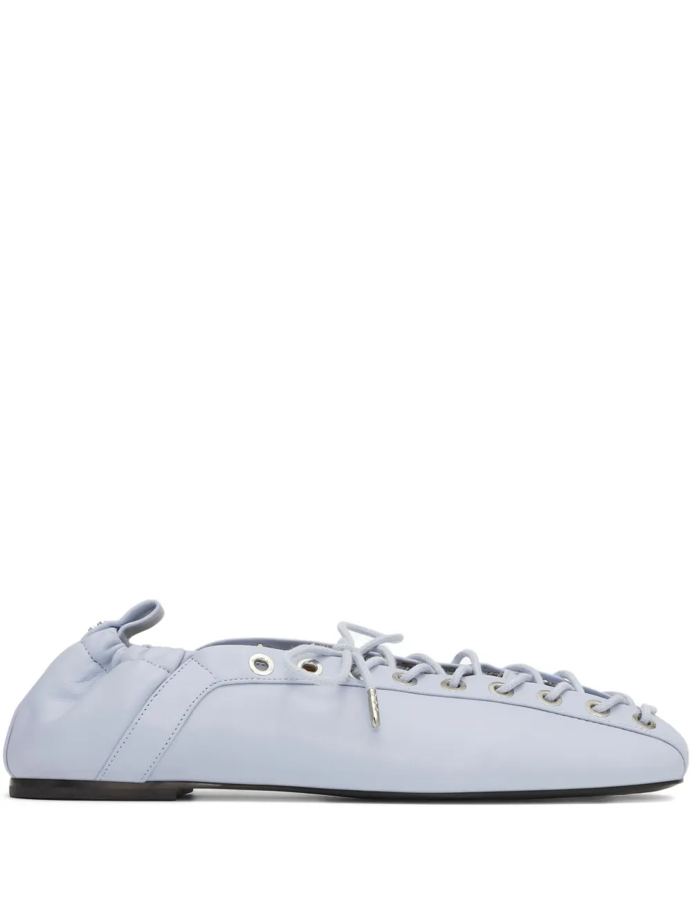 GANNI Ballerina's met veters Blauw