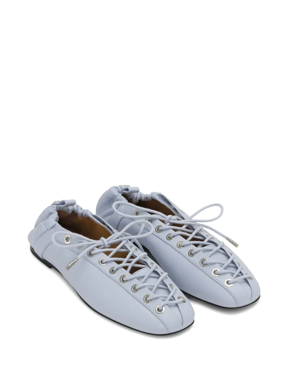 GANNI Ballerina's met veters - Blauw