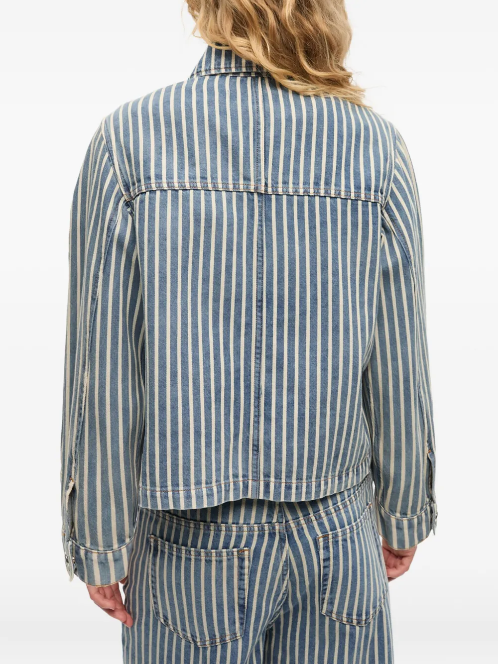 GANNI Denim jack Blauw