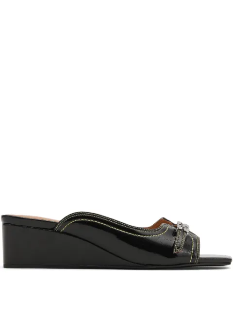 GANNI leather mules