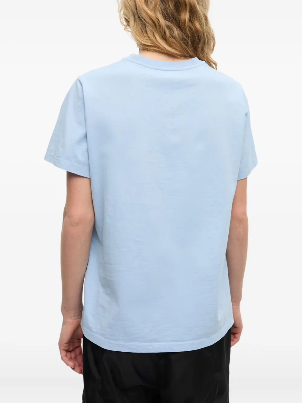 GANNI T-shirt met logoprint Blauw