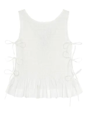 Cecilie Bahnsen Selena トップ | ホワイト | FARFETCH JP