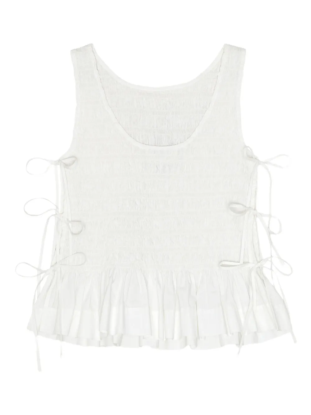 Chambray Seersucker Top
