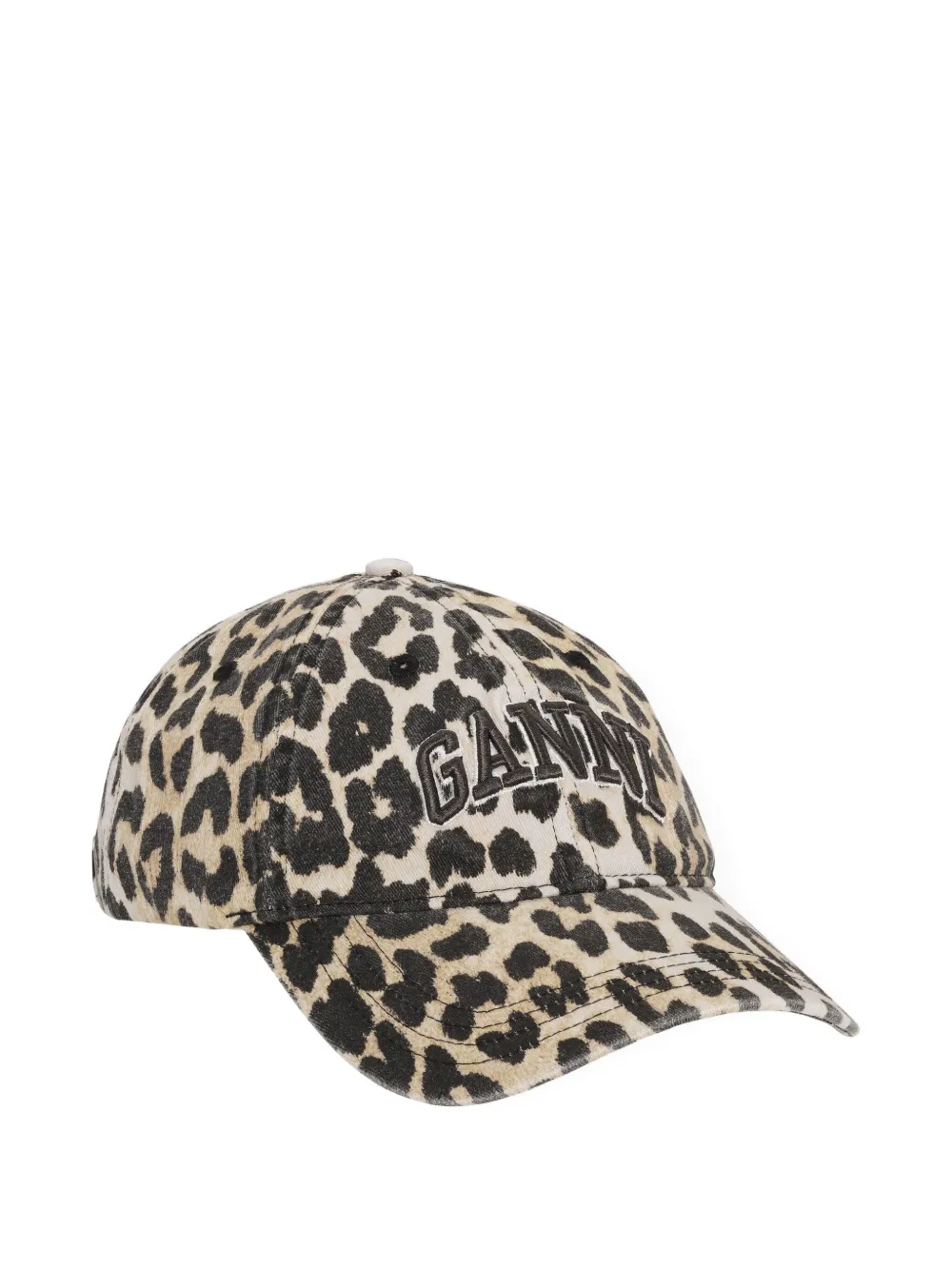 GANNI Cappello da baseball con stampa - Toni neutri