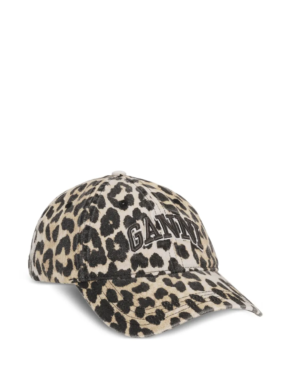 Ganni Leopard-print Cap