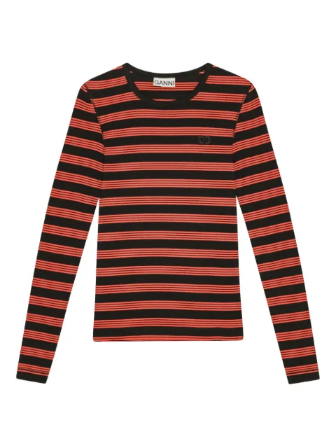 GANNI striped T-shirt