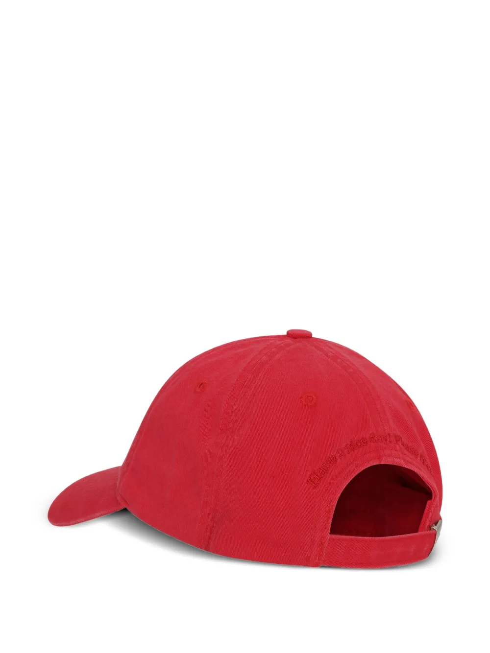 GANNI Pet met geborduurd logo - Rood