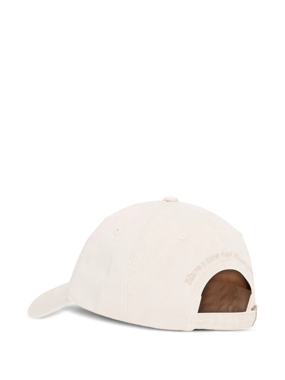 GANNI Pet met geborduurd logo - Wit