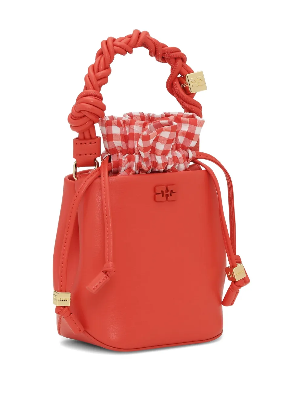 GANNI Bou mini bucket-tas Oranje