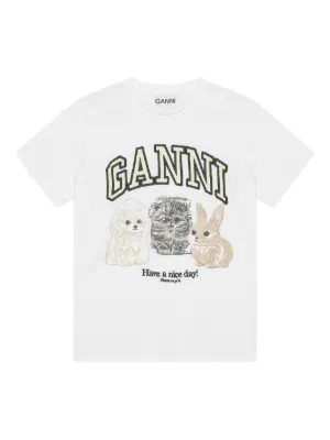 GANNI Tシャツ タツノオトシゴ ロゴプリント GANNI Tシャツ タツノオトシゴ ロゴプリント - メルカリ