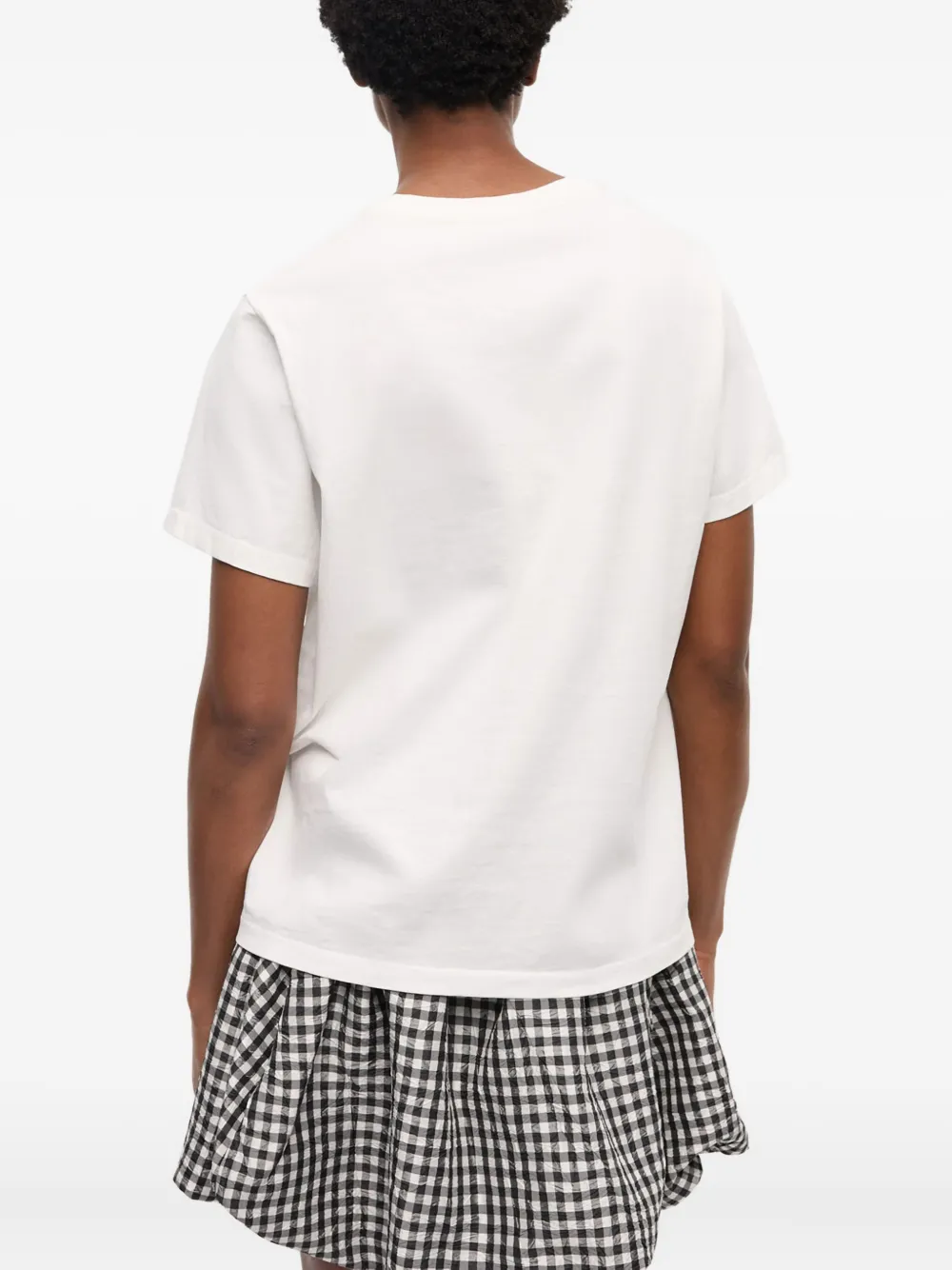 GANNI T-shirt met logoprint Wit