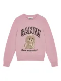 GANNI Dog sweater - Pink