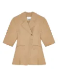 GANNI short-sleeved blazer - Neutrals