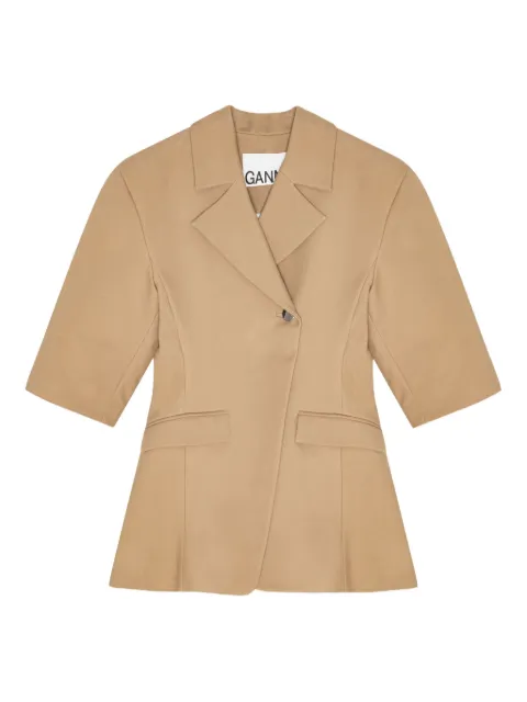 GANNI short-sleeved blazer 