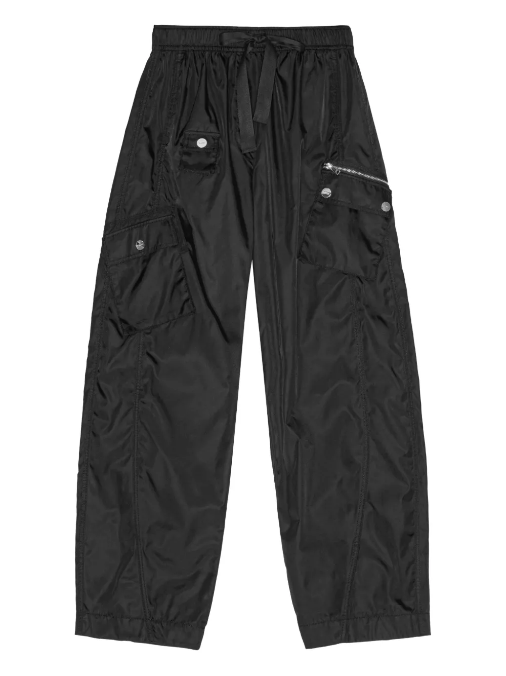 GANNI drawstring trousers | Black | Image 1