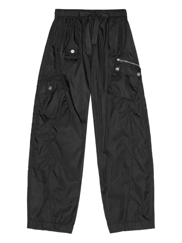 GANNI ドローストリング パンツ | ブラック | FARFETCH JP