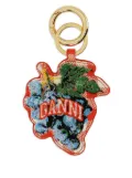 GANNI logo keyring - Orange