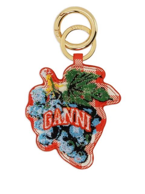 GANNI llavero con logo