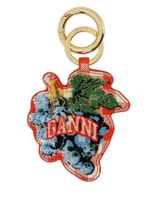 GANNI porte-clés à logo - Orange - GANNI - Modalova