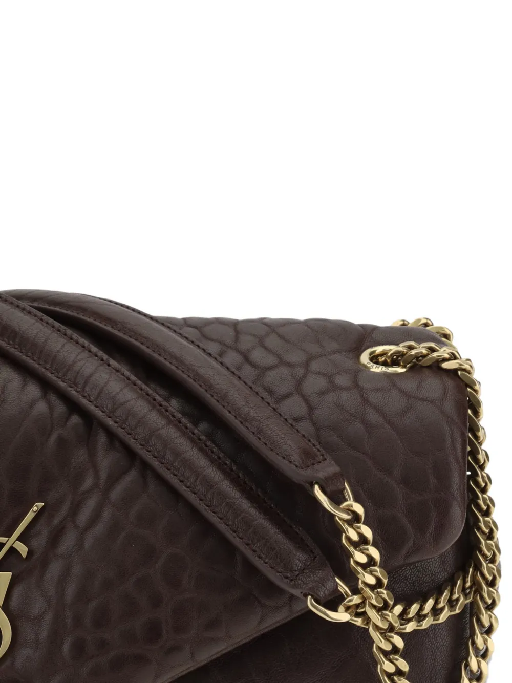 Saint Laurent Calypso medium schoudertas Bruin