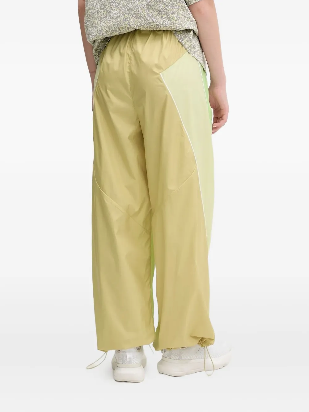 Adidas by Stella McCartney panelled drawstring trousers - Groen
