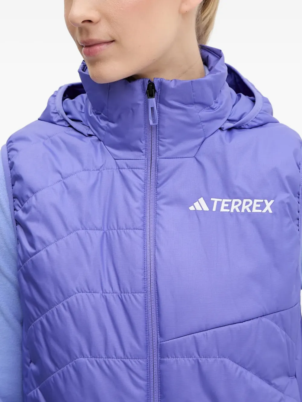 adidas Terrex bodywarmer met capuchon Paars