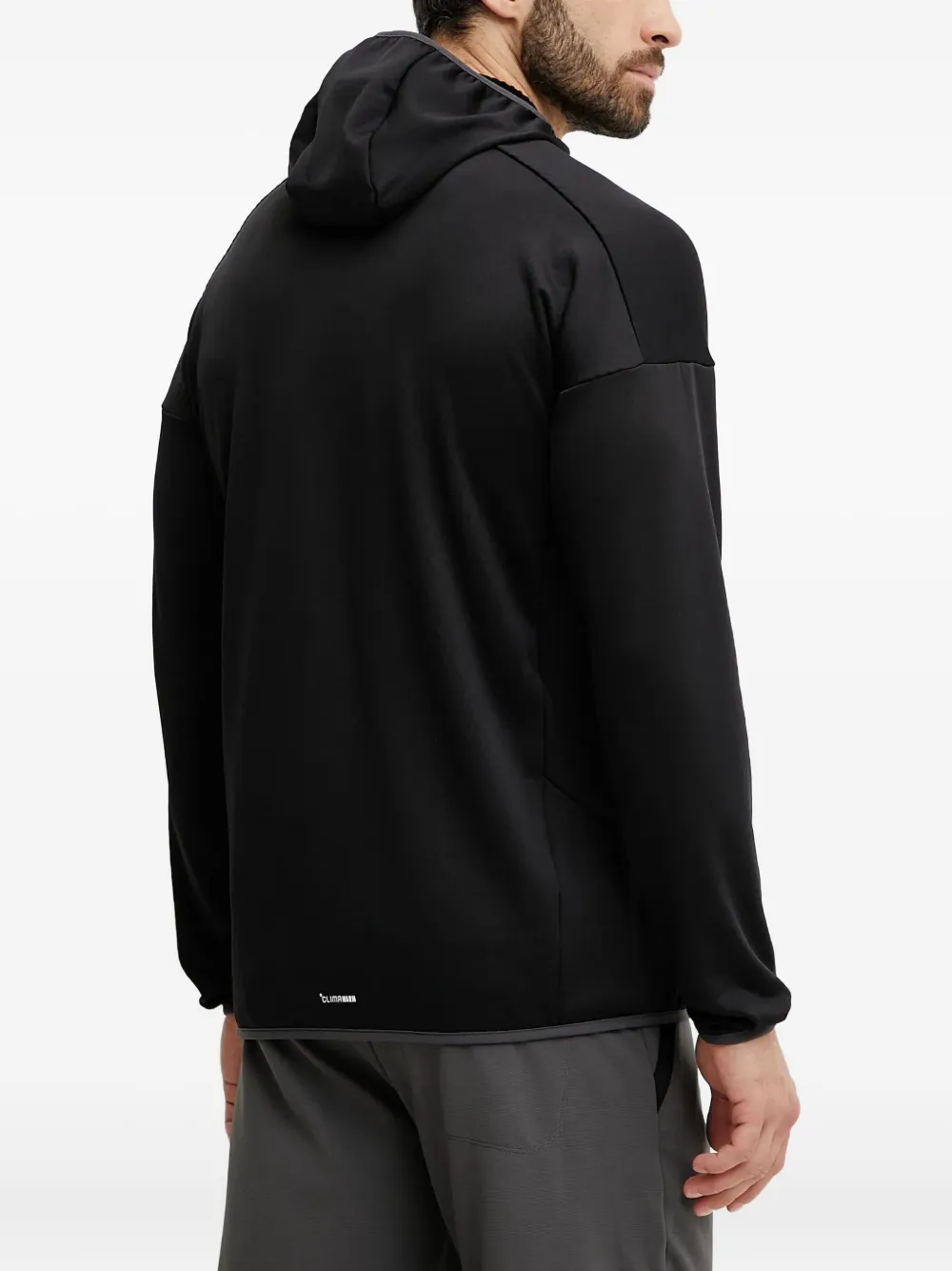 adidas hooded zip-up jacket Zwart