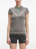 adidas by Stella McCartney Truenature Golf short-sleeve zip-neck top - Grey