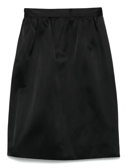 Saint Laurent Pre-Owned 1970s duchess-satin midi skirt