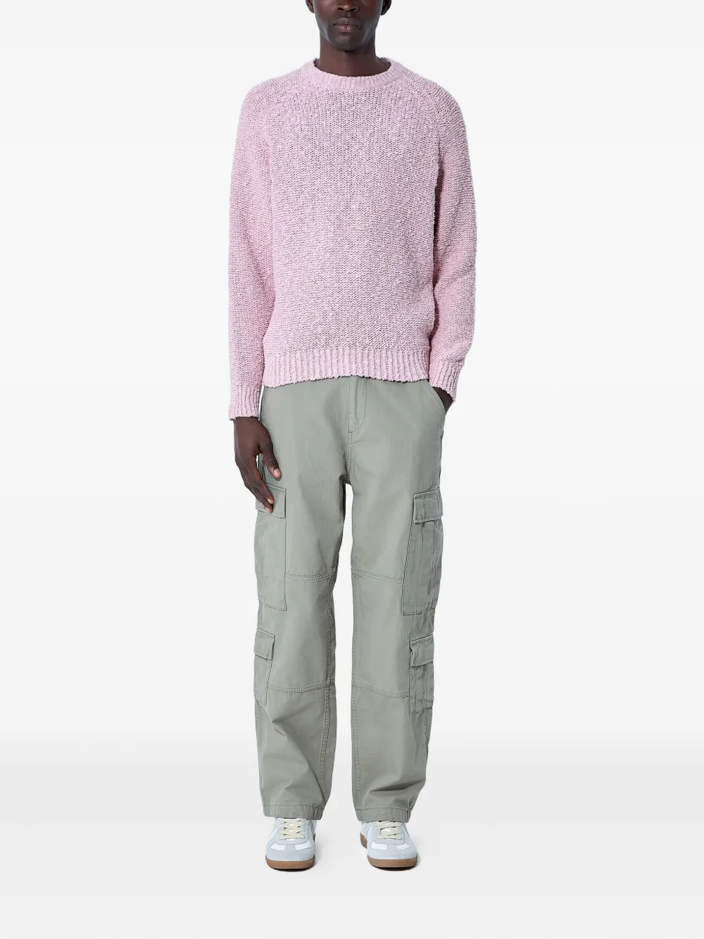 NOAH NY crew-neck cotton sweater Roze