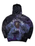 A BATHING APE® College tie-dye hoodie - Black