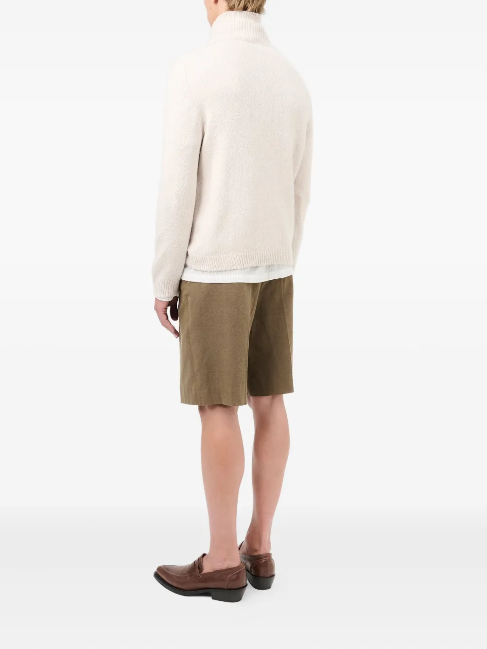 OUR LEGACY Vest met opstaande kraag en rits Beige