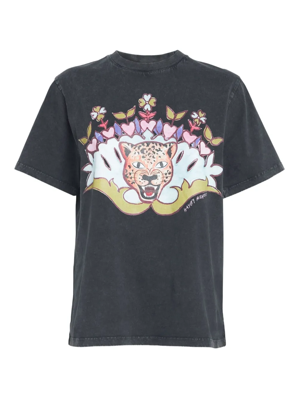 Hayley Menzies playera con estampado de leopardo | blanco | Image 1