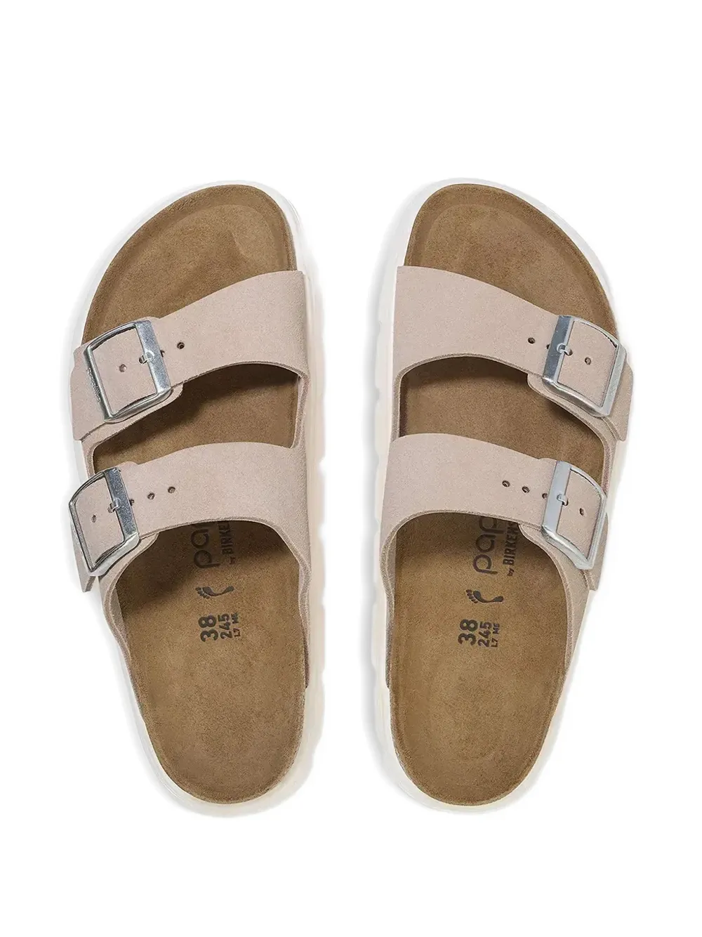 Birkenstock Arizona double-buckle platform sandals Pink