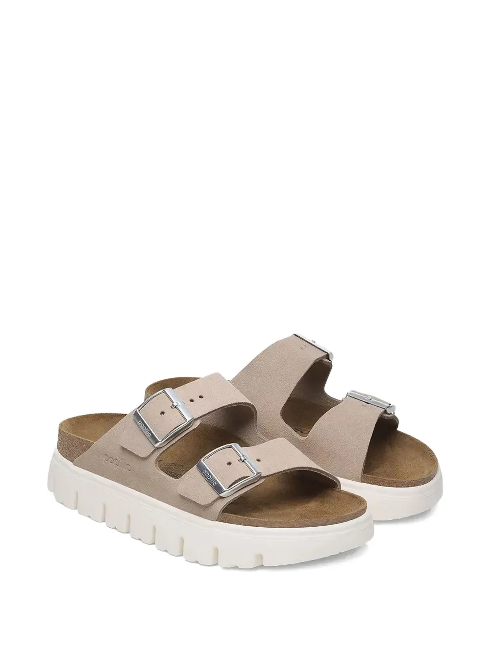 Birkenstock Arizona double-buckle platform sandals Pink