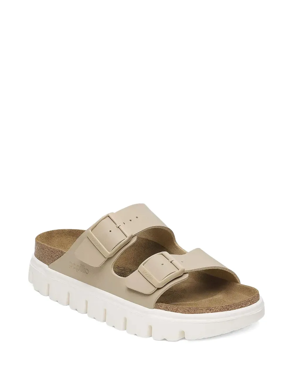 Birkenstock Arizona sandalen met dubbele gesp Beige