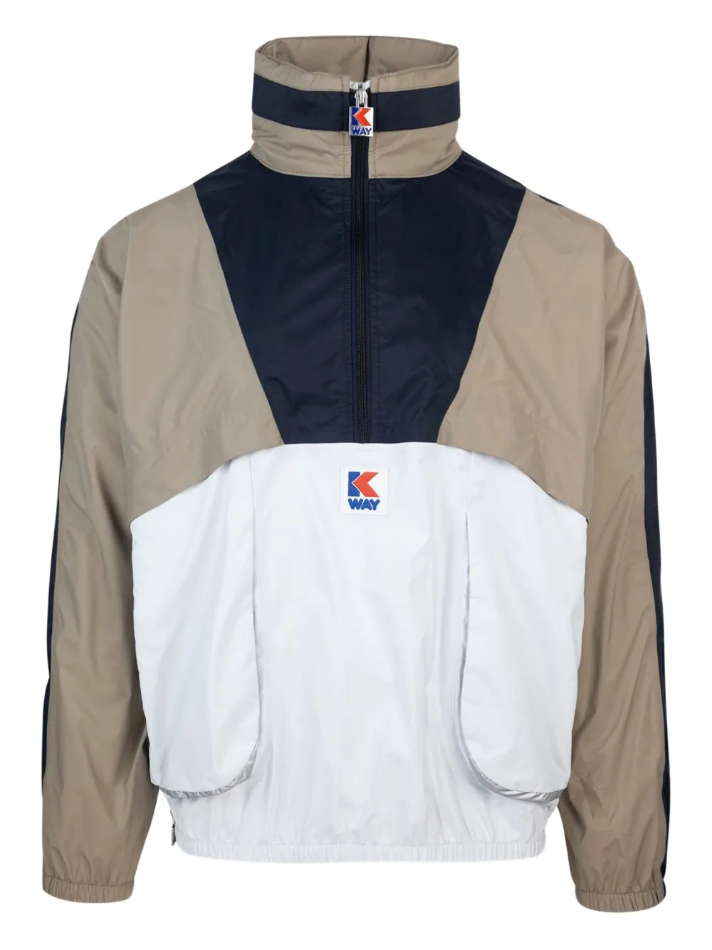 K-Way R&D Oh Hz colour-block zip-up jacket | Neutrals | Image 1