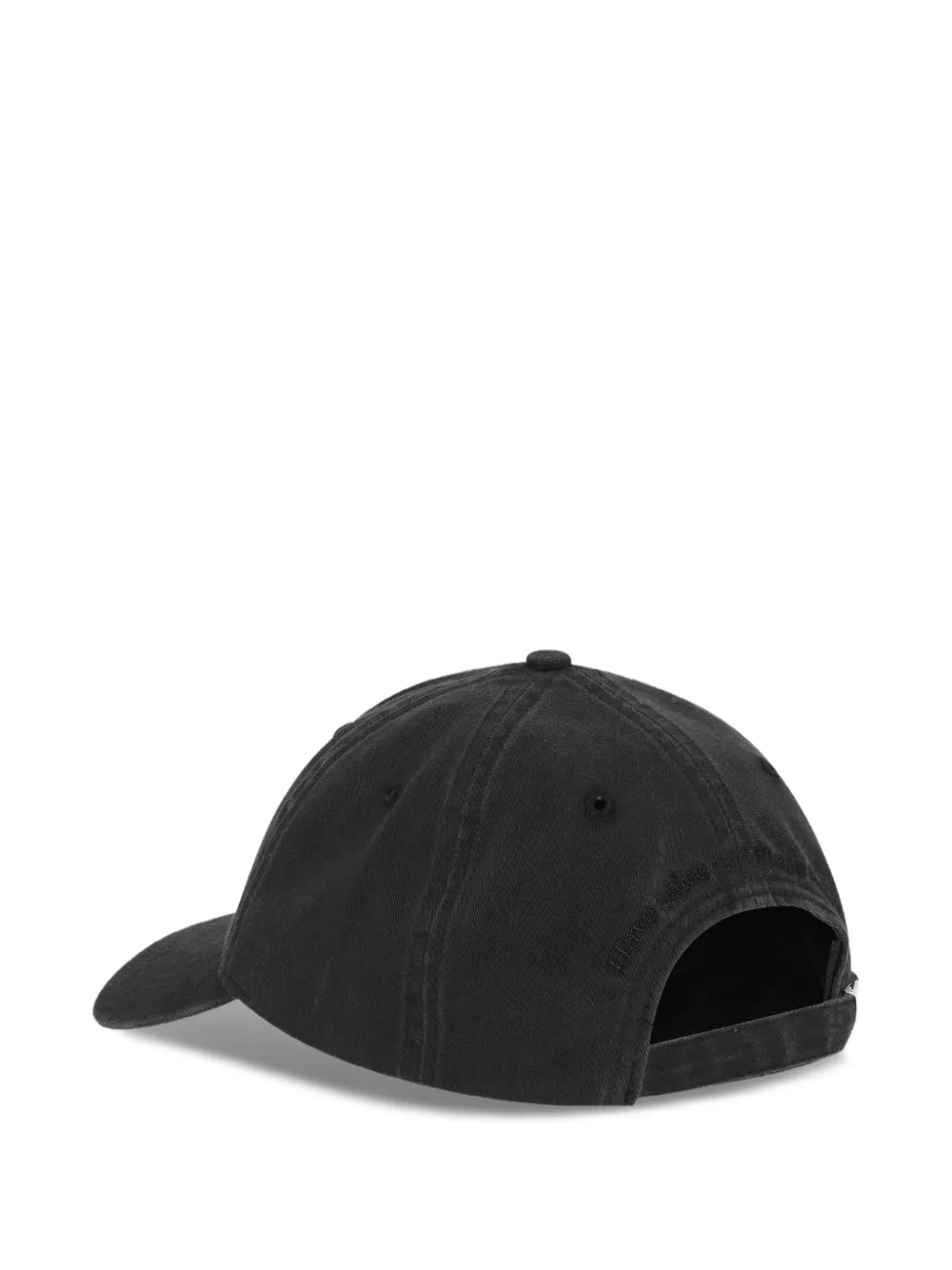 GANNI Pet met geborduurd logo - Zwart