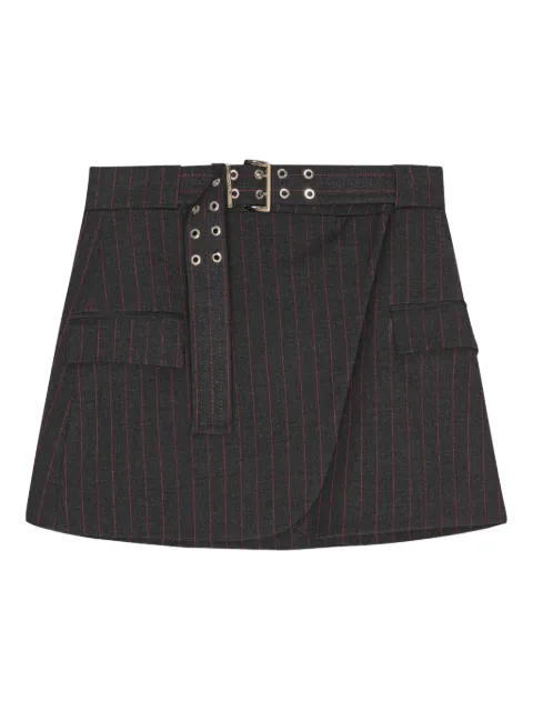 GANNI belted mini skirt 