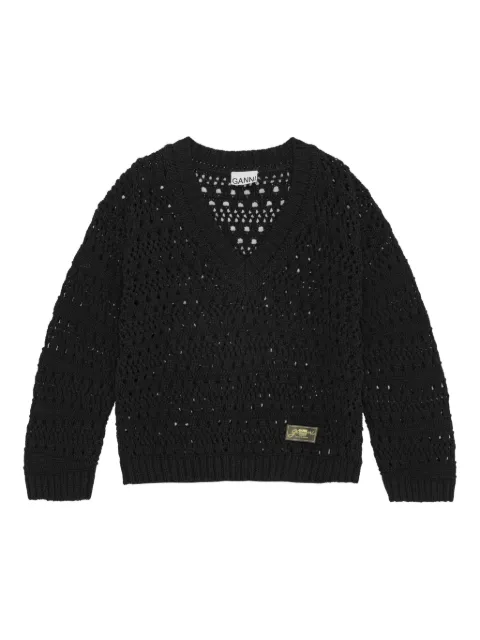 GANNI open-knit sweater 