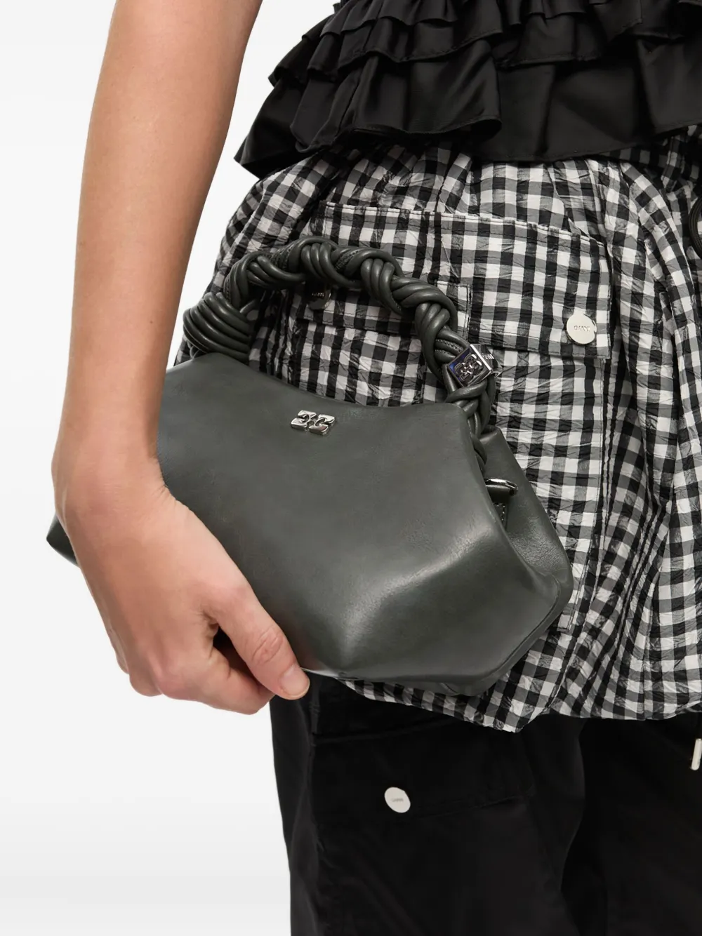 GANNI Bou shopper Grijs