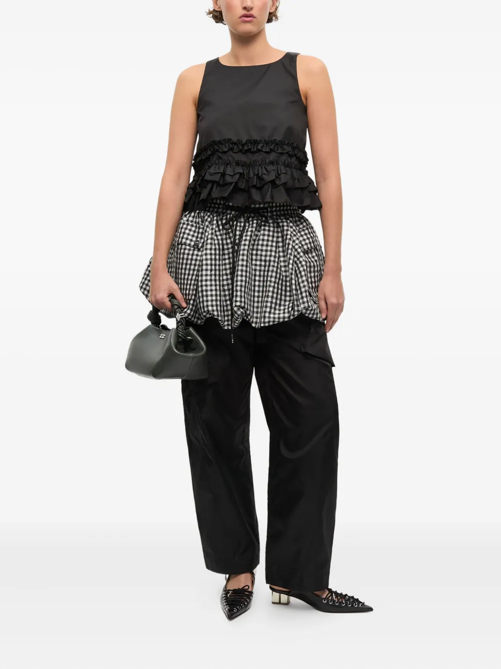 GANNI Bou shopper - Grijs
