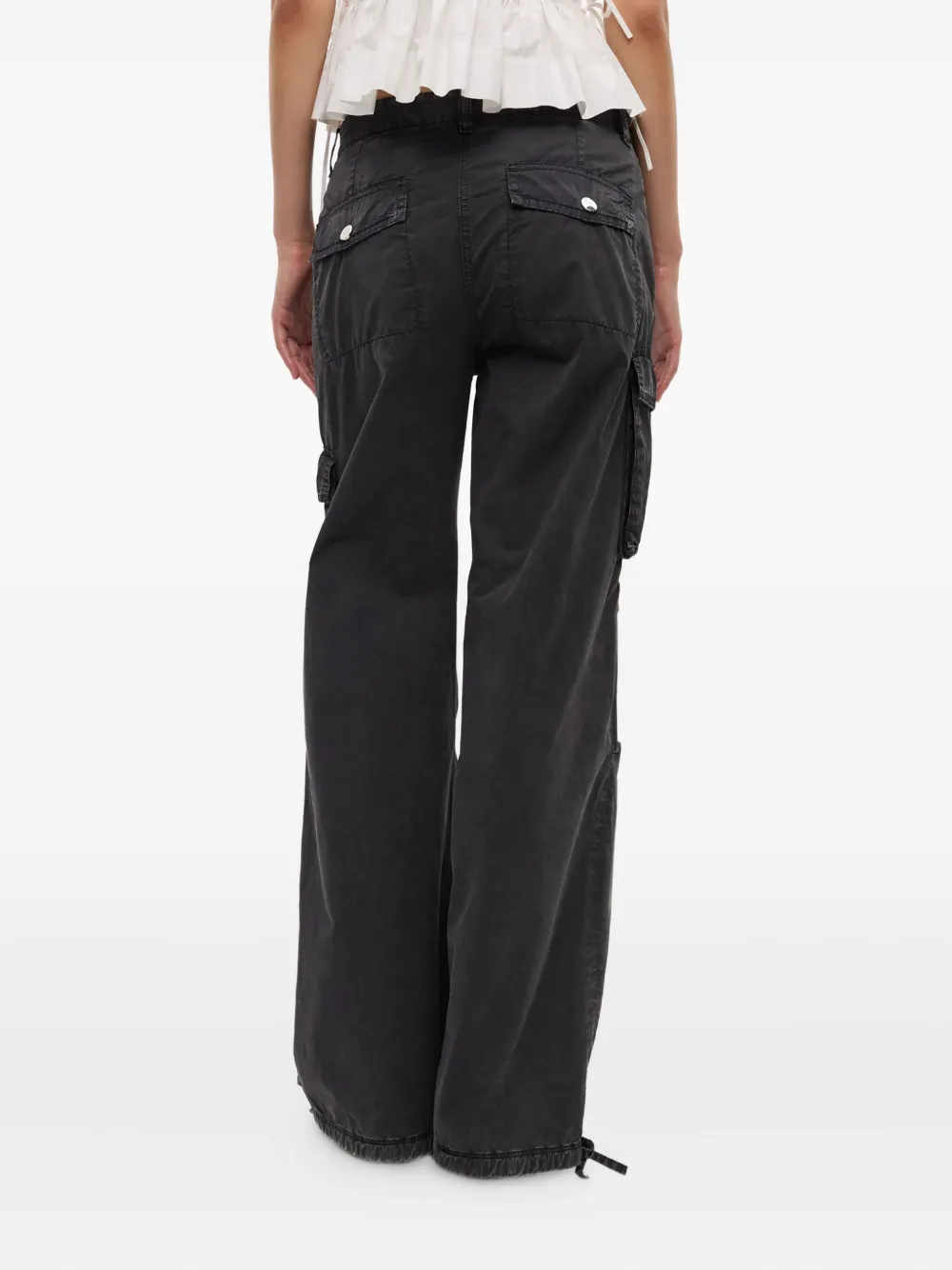 GANNI Cargo broek Zwart