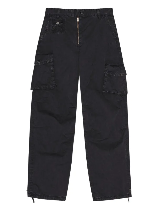 GANNI カーゴパンツ | ブラック | FARFETCH JP