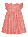 GANNI gingham-print dress - Red