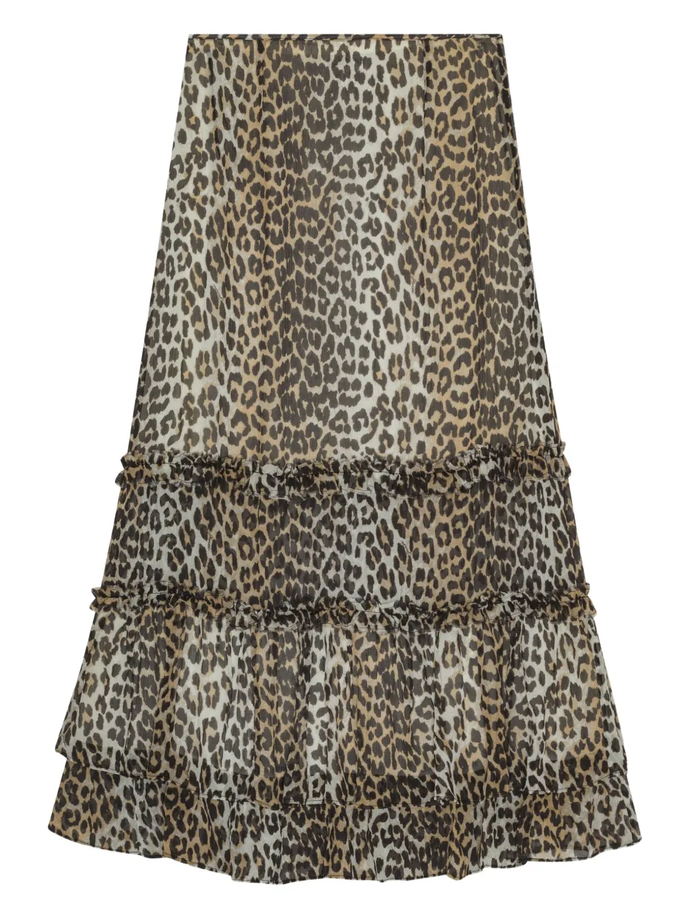 GANNI falda con estampado de leopardo | neutro | Image 1