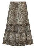 GANNI leopard-print skirt - Neutrals