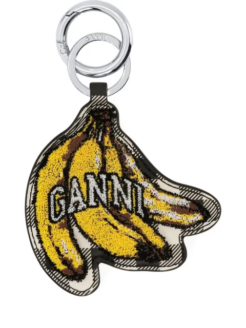 GANNI llavero con logo