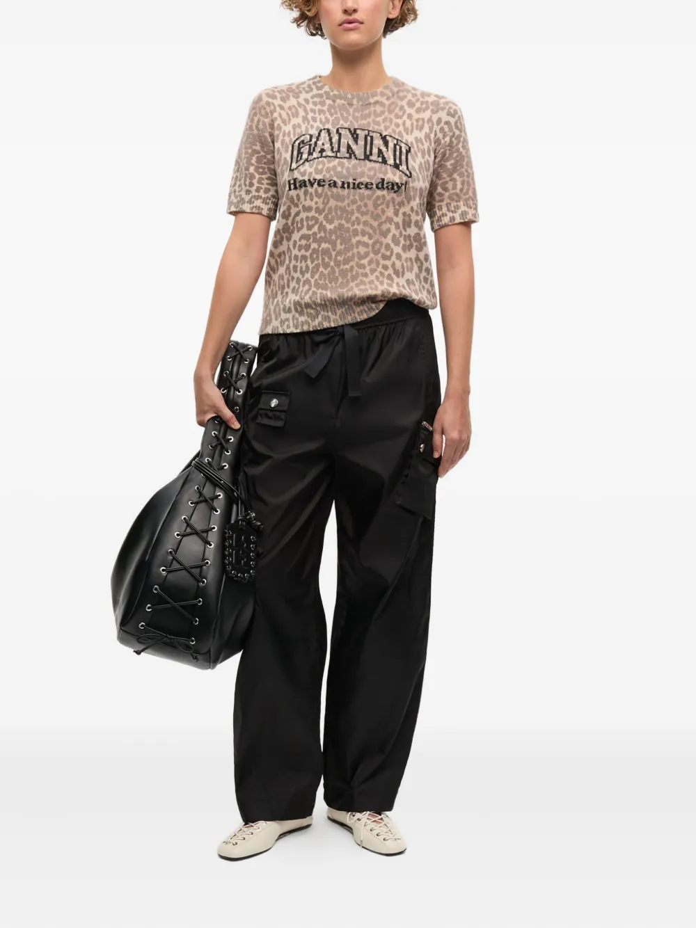 GANNI playera con logo tejido en intarsia | Playeras y jerséis | Image 2