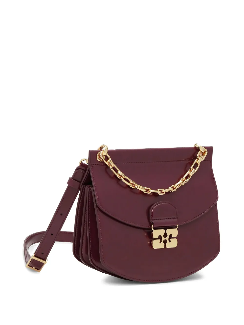 GANNI Apo-G crossbodytas Rood